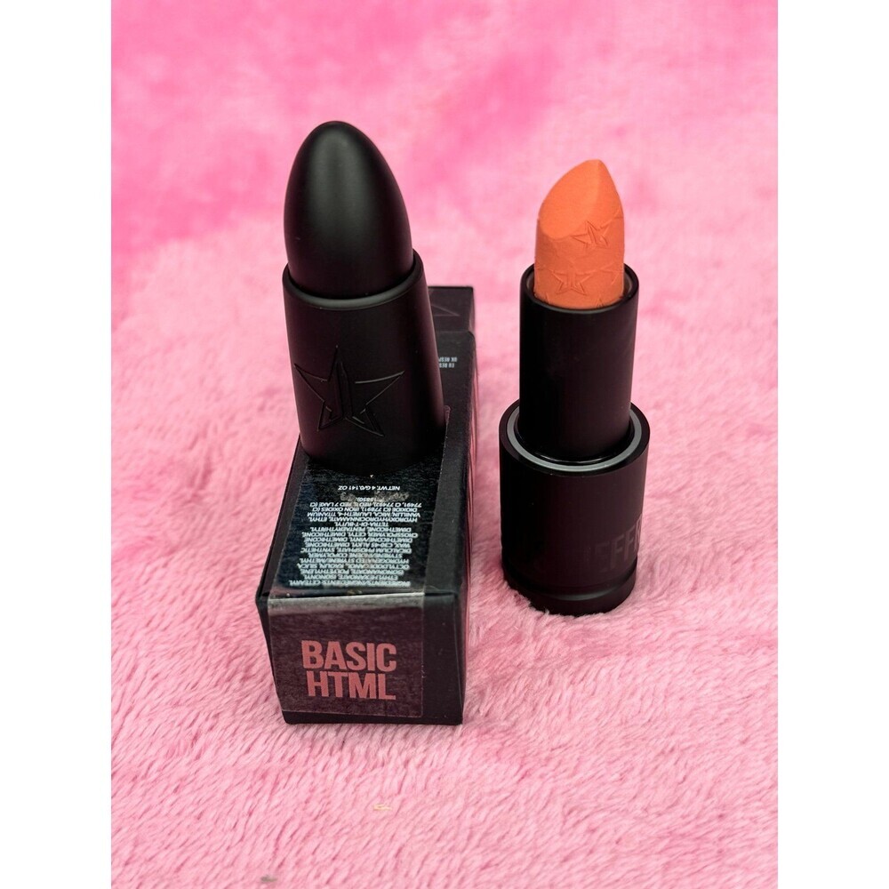 SOLD !!New! Basic HTML Jeffree Star Velvet Trap Lipstick Rare NWT NIB Peach Nude - Picture 5 of 7
